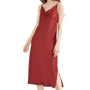 SUPESU Eden Slip Dress in Red NWT Size Large
